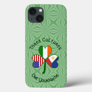 Filipino Irish American Flags Kleeblatt Persönlich Case-Mate iPhone Hülle