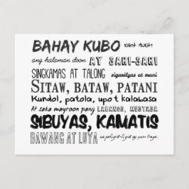 Filipino Kinderzimmer Rhyme Serie Postkarte