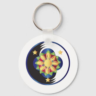 Filipino Lotus Blume Mandala Schlüsselanhänger