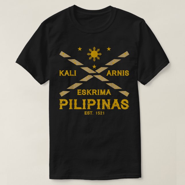 Filipino Martial Art Eskrima Kali Arnis T-Shirt (Design vorne)