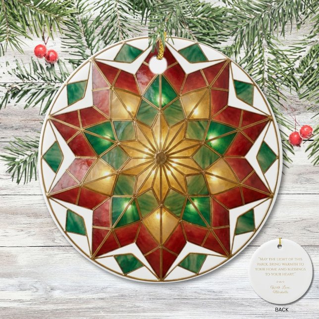 Filipino Parol Inspired Christmas Keepsake  Keramik Ornament (Von Creator hochgeladen)