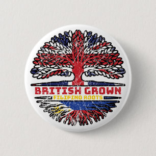 Filipino Philippinen Großbritannien Vereinigtes Kö Button