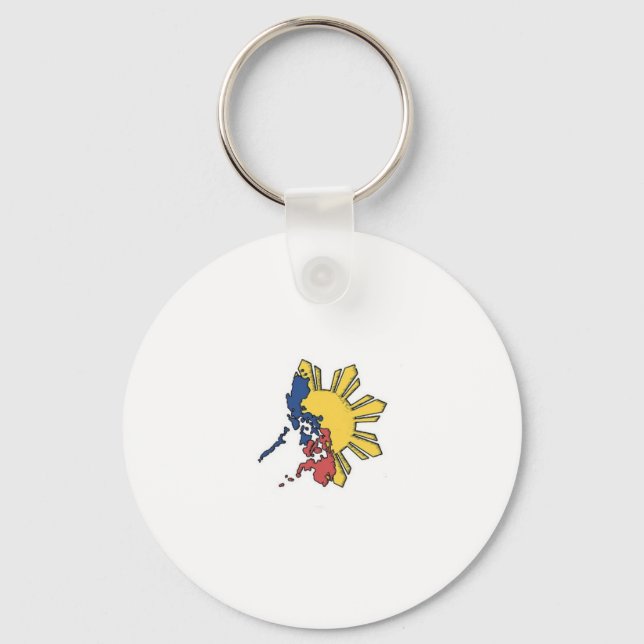 Filipino Pride Design Schlüsselanhänger (Vorderseite)