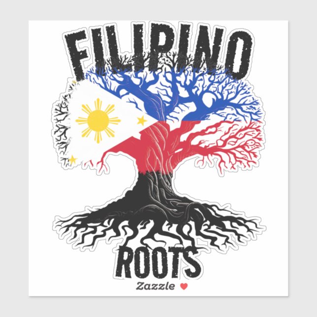 FILIPINO ROOTS AUFKLEBER (Blatt)