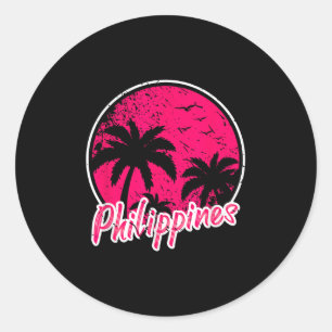 Filipino-Strand Philippinen Runder Aufkleber