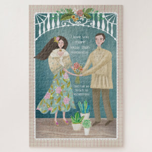 Filipinoisches Hochzeitspaarpuzzle