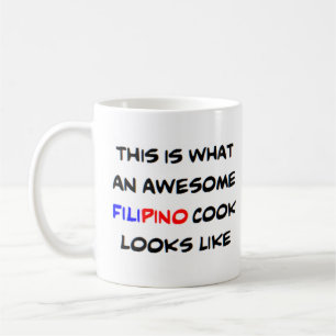 Filipinokoch, phantastisch kaffeetasse
