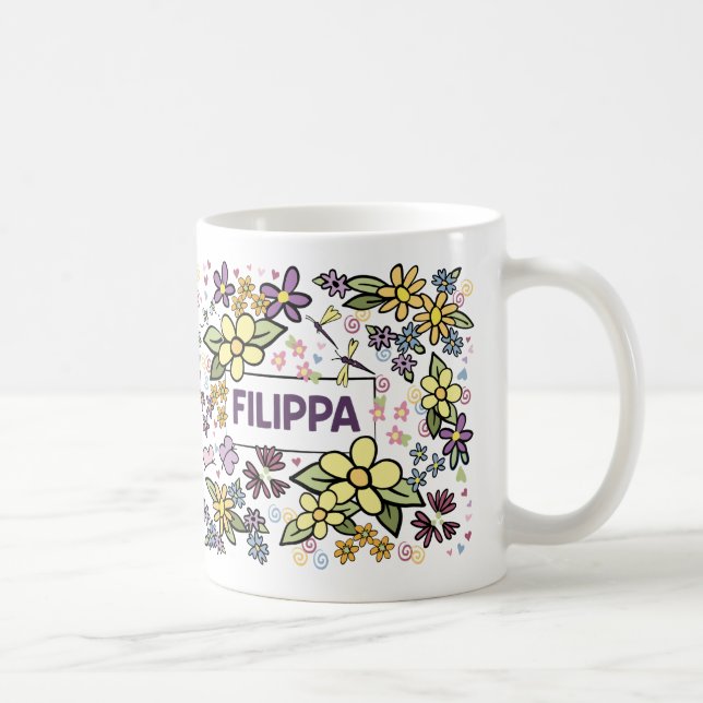 FILIPPAS BLUMEN-TASSE KAFFEETASSE (Rechts)