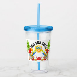 Fill and Chill 2 Parrot Tumbler Acryltrinkbecher