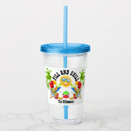 Fill and Chill Parrot Tumbler Acryltrinkbecher