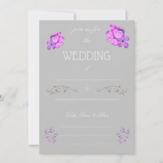 Fill in the Blank Wedding Invitation  Einladung