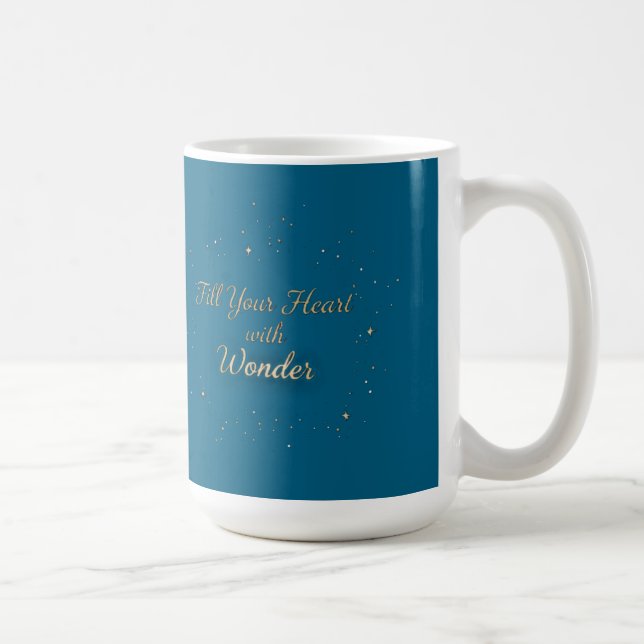 Fill Your Heart With Wonder Elegant Christmas Mug (Droite)