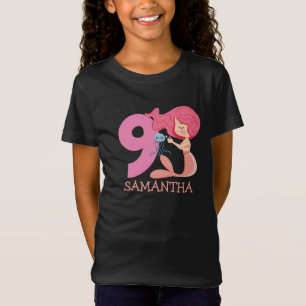 Fille 9e anniversaire mermaid T-shirt