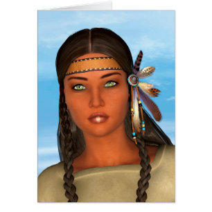 Fille amérindienne