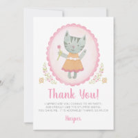 Fille Anniversaire Carte de remerciements