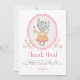 Fille Anniversaire Carte de remerciements