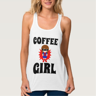 FILLE AU CAFÉ, T-shirts Drôle Dames