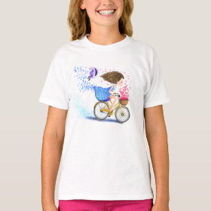 Fille au vélo T-Shirt romantique
