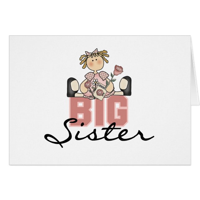 Fille avec la grande soeur de roses (Devant horizontal)