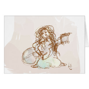 Fille avec la guitare