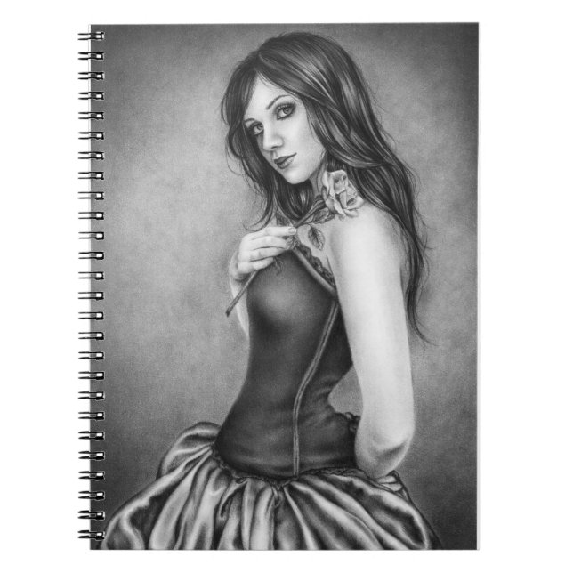 Fille avec le carnet de rose (Devant)