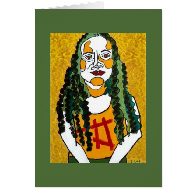 Fille avec les cheveux verts (Devant)