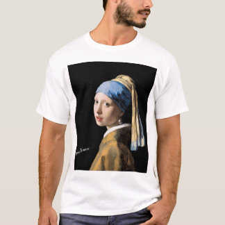 fille avec une chemise d'art de T-shirt de boucle