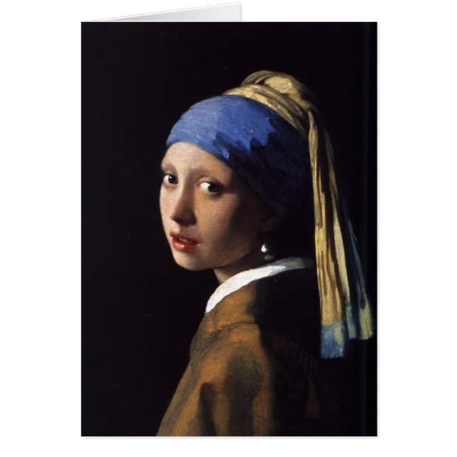 Fille avec une perle à oreille peinture (Devant)