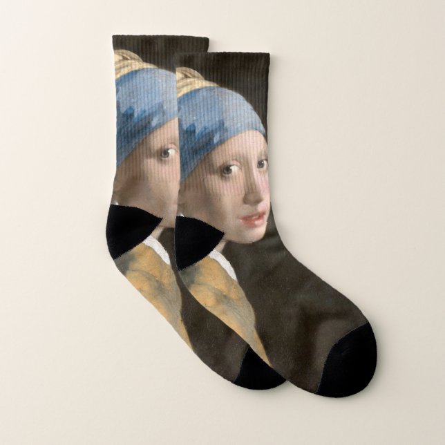 Fille avec une perle d'oreille-Johannes Vermeer Ar (Paire)