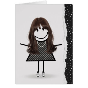 Fille bâton d'anniversaire avec baskets