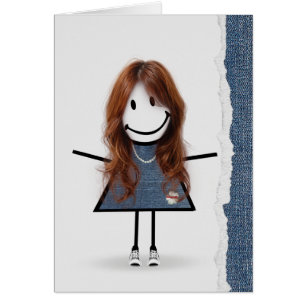 Fille bâton d'anniversaire avec baskets