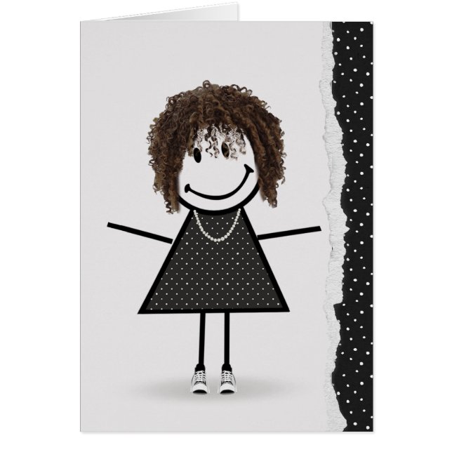 Fille Bâton d'Anniversaire avec Baskets (Devant)