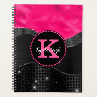 Fille Black Grey Hot Rose Waves Glam Monogramme No