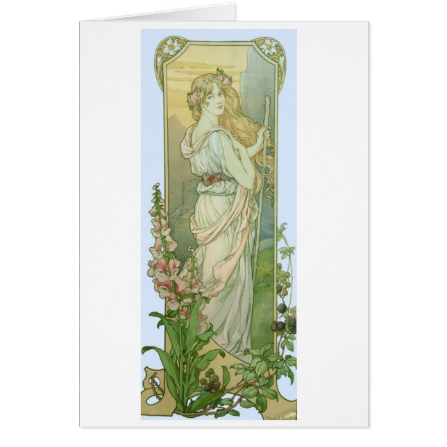 Fille blonde avec des fleurs dans ses cheveux (Devant)