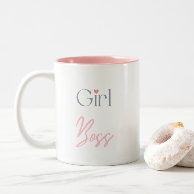Fille Boss, Café Mug, Fille Mug Accessoire de cuis (Avec donut)