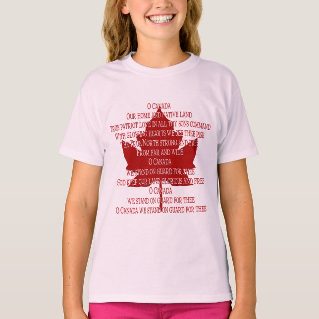 Fille Canada Sweatshirts Canada Hymne Souvenir (Devant)