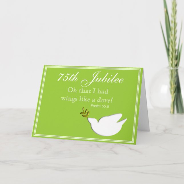 Fille catholique "75e Jubilé" Cartes et cadeaux (Devant)