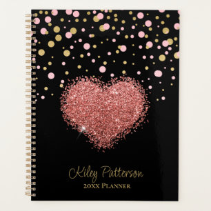 Fille Coeur étincelant rose