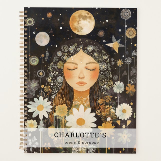 Fille Cosmique Boho Lune (Devant)