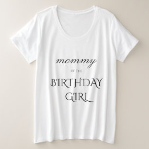 Fille d'anniversaire parent plus taille femmes