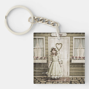 Fille de cottage vintage Art shabby chic