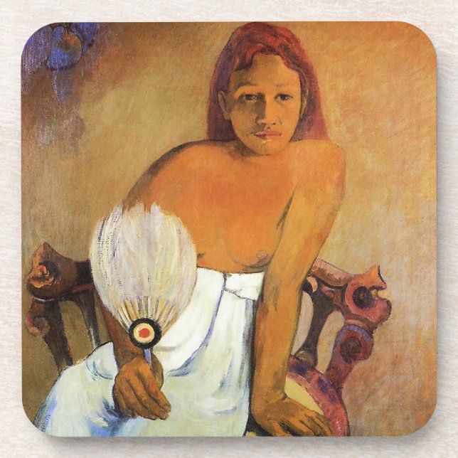 Fille de Gauguin avec des dessous de verre d'une (Devant)