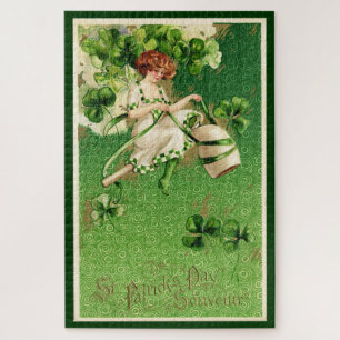 Fille de la Saint-Patrick Grand Puzzle