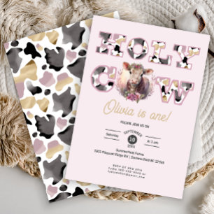 Fille de la Vache Saint Invitation d'anniversaire 