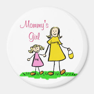 Fille de maman Magnet d'art familial personnalisée