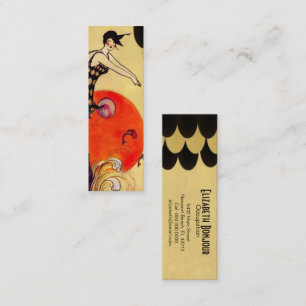 Fille de natation - carte de visite mince