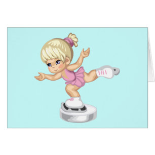 Fille de patinage de glace
