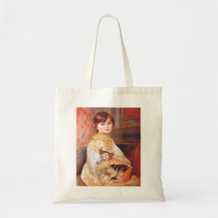 Fille de Renoir avec le sac fourre-tout à chat
