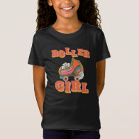 Fille de roller vintage T-Shirt de patin à roulett