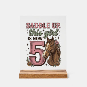 Fille de selle 5e anniversaire Cheval Chemise de c